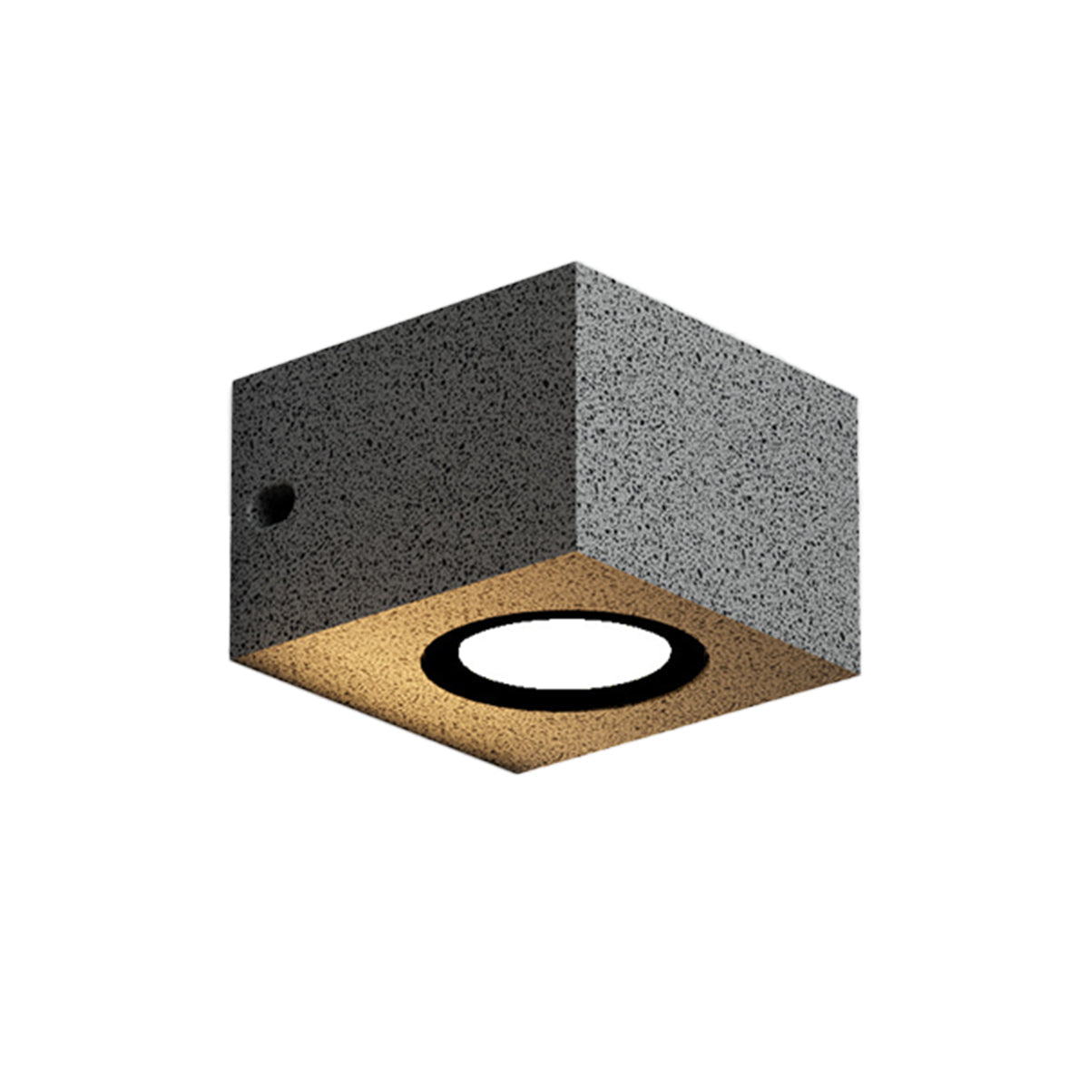 Terrazzo Outdoor Up and Down Wall Light in Black or White