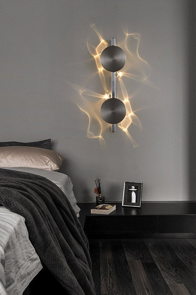 Lumin Wave Duo Wall Sconce – Modern LED Wall Lamp for Bedroom & Living Room