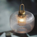Modern Simple Clear Light Stripe Led Chandelier