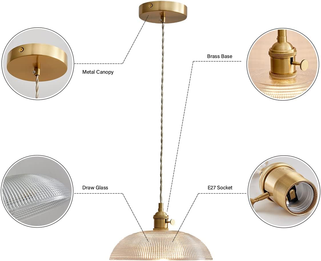 Modern Bowl Glass Pendant Light