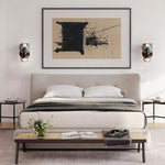 Twin Sphere Contemporary Wall Light
