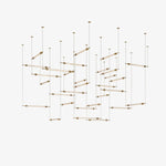 Crystal Grid Custom Chandelier – Bespoke LED Pendant for Modern Interiors