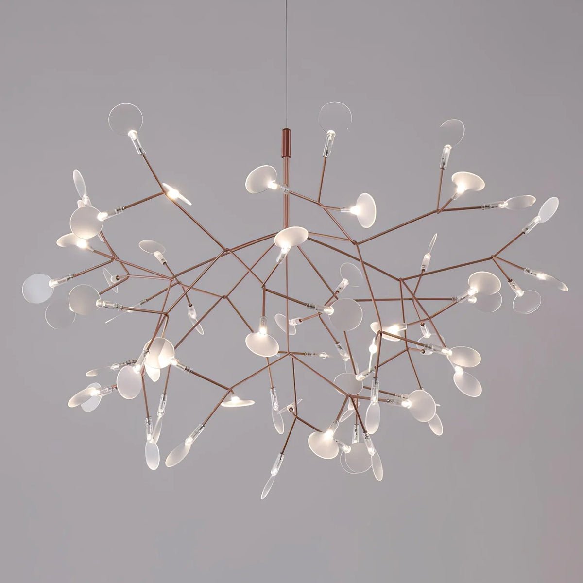 Rose Gold Glow Chandelier
