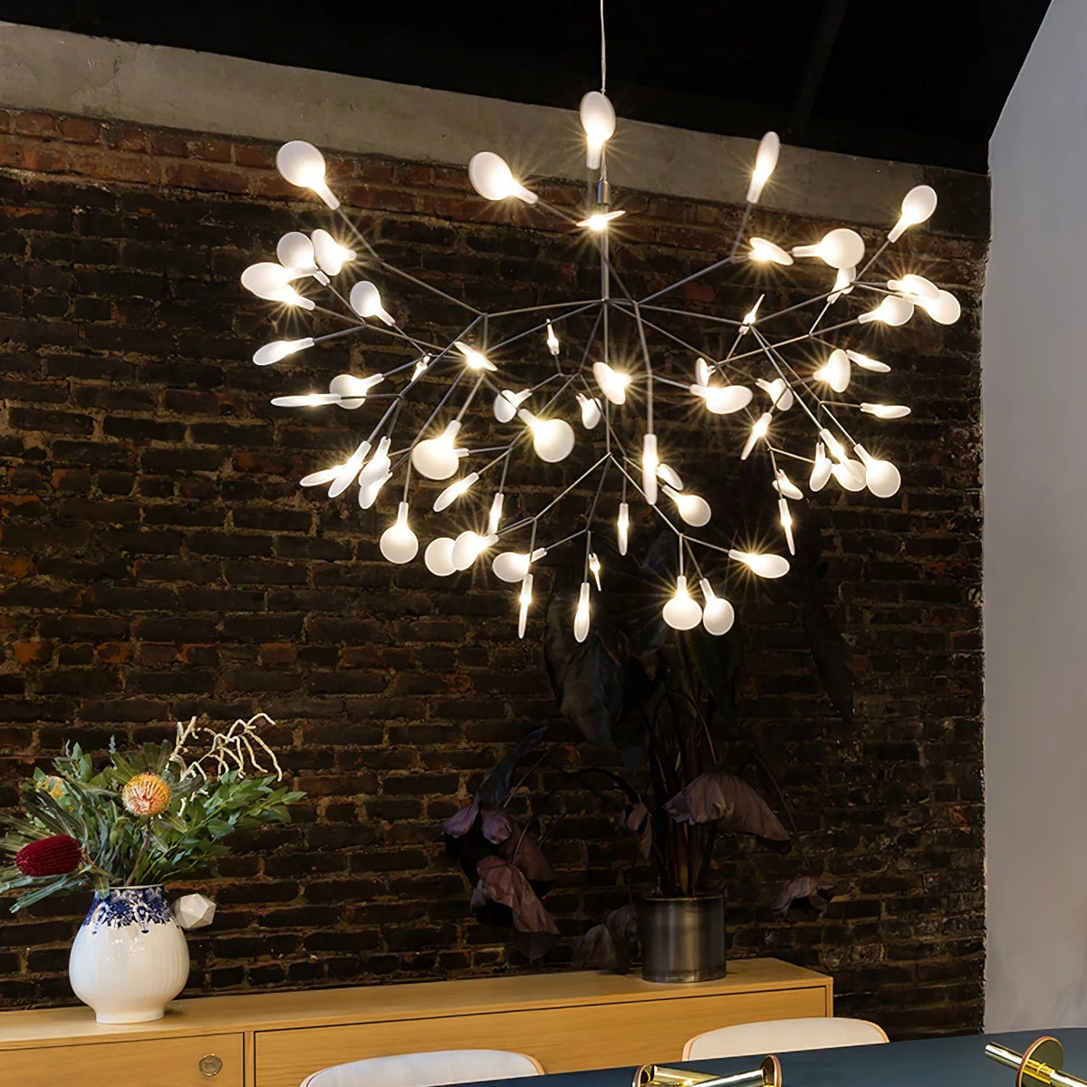 Rose Gold Glow Chandelier