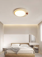 Luno Arte Travertine Ceiling Light – Modern Organic LED Flush Mount