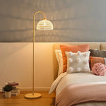 Rattan Bend Floor Lamp
