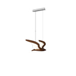 Avina Wing Pendant Light – Sculptural Wood LED Chandelier for Modern Interiors