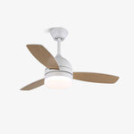 Breeze Minimal Ceiling Fan with Integrated LED Light, Scandinavian Design