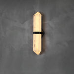 Alabaster Obelisk Wall Sconce – Modern LED Wall Light in Gold