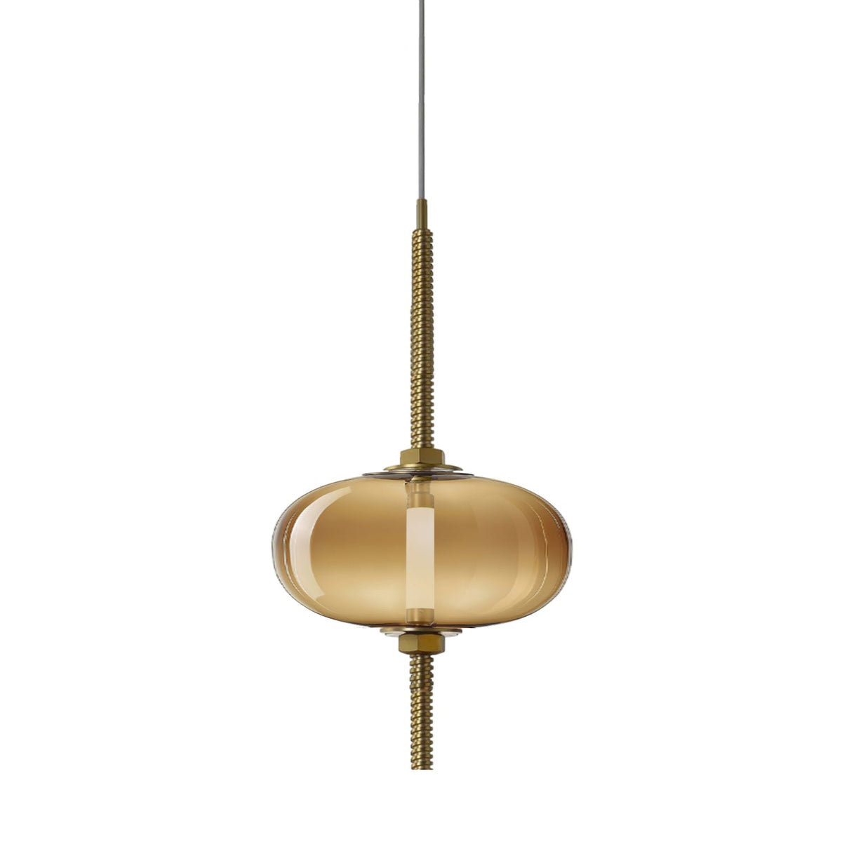 Under Pressure Art Glass Pendant Light with Integrated LED