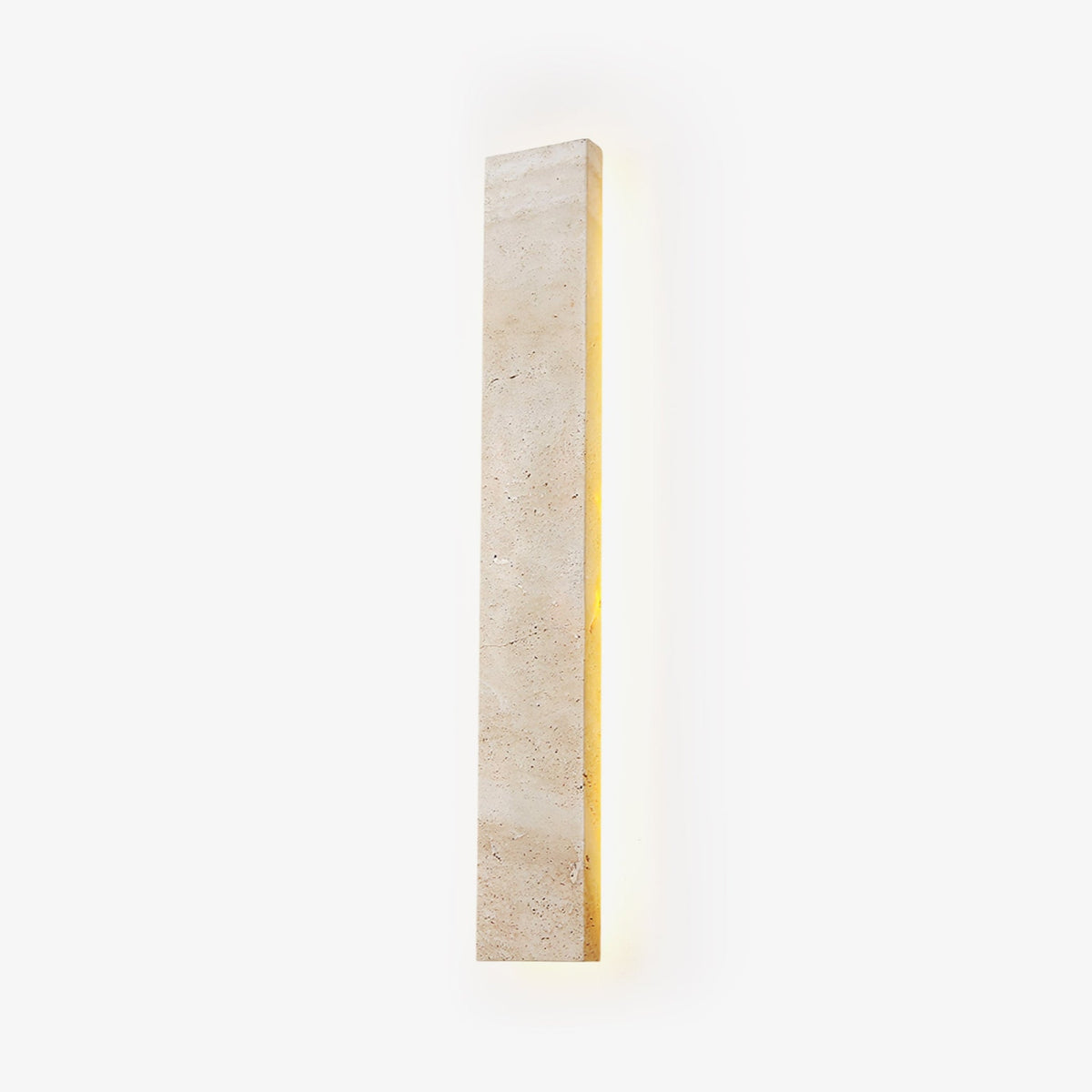 Solis Stone Wall Light in Travertine – Modern LED Wall Sconce