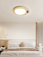 Luno Arte Travertine Ceiling Light – Modern Organic LED Flush Mount