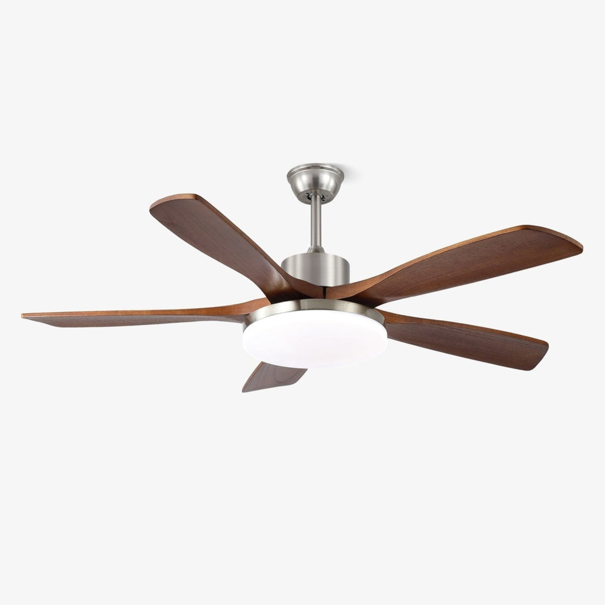 Lunet Ceiling Fan Light with LED, Modern Wooden Blades, 42" & 52" Options