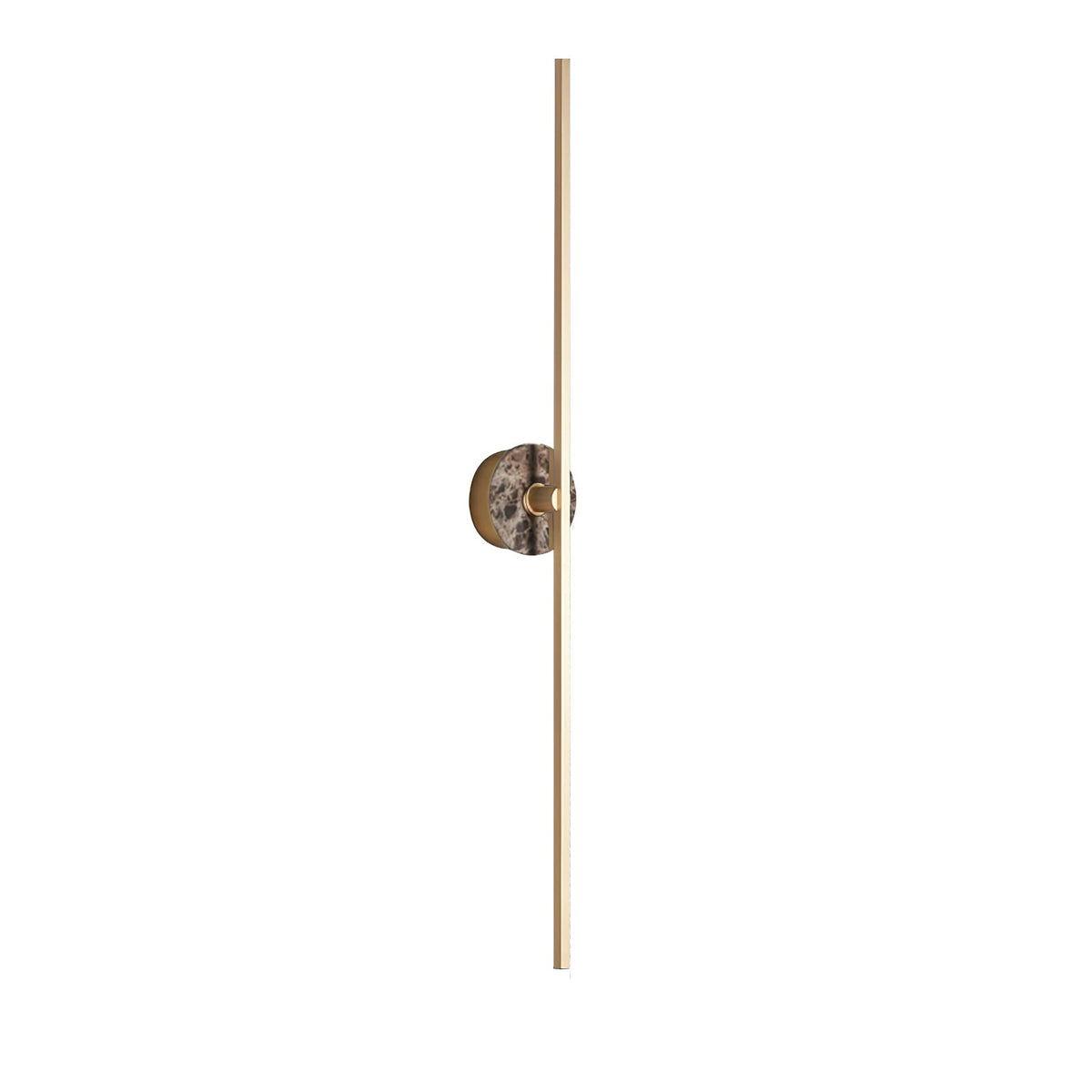 Zylaro Stone Wall Light – Brushed Brass & Marble LED Sconce