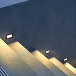 Recessed LED Step Light in Sand Gray Aluminum for Outdoor Stairs
