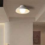 Minimalist Metal Semi Flush Light