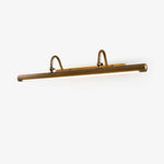Valmorin Twin Arm LED Vanity Wall Light in Antique Brass