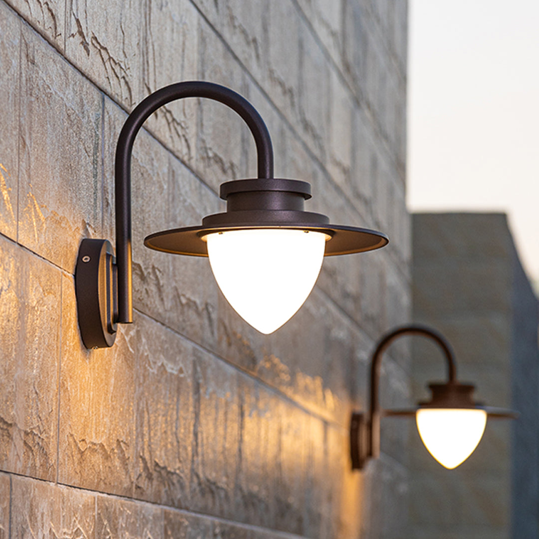 Minimalist LED Outdoor Wall Sconce with Warm 3000K Glow