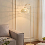 Rattan Bend Floor Lamp