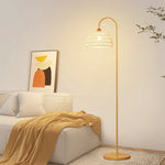 Rattan Bend Floor Lamp