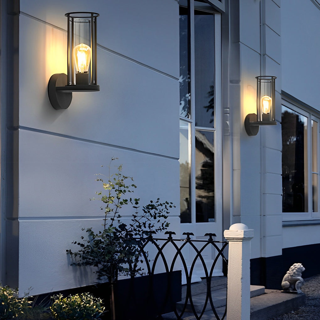 Lumina Round Stainless Steel Outdoor Wall & Post Light in Matte Black