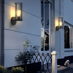Lumina Round Stainless Steel Outdoor Wall & Post Light in Matte Black