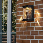 Waterproof Creative Glass Led Black Outdoor Wall Sconce