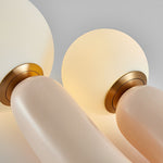 2 Light Modern Beige Cactus Led Accent Table Lamp