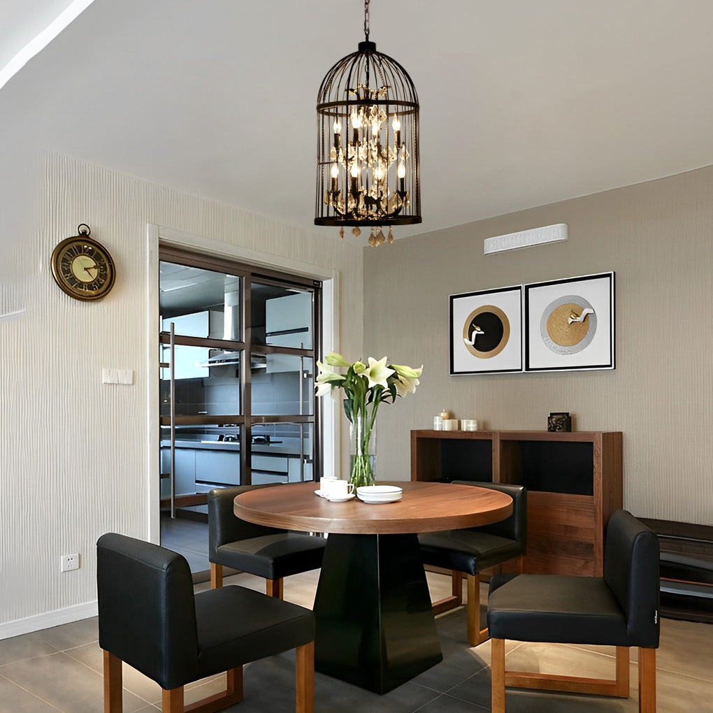 Birdcage Industrial Style Chandelier Ha092164
