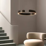 Modern C Shaped Pendant Light With Adjustable Height