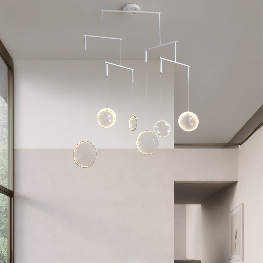 3 6 9 Light White Focus Led Chandelier