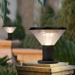 Circular Waterproof Solar Fence Post Lights