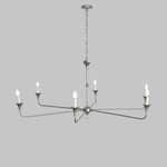 Elara Candle Chandelier – Modern Brass Candelabra Chandelier for Dining Room