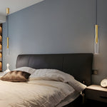 Long Glass Copper Luxury 3 Step Dimming Simple Modern Pendant Lights Fixture Li002773