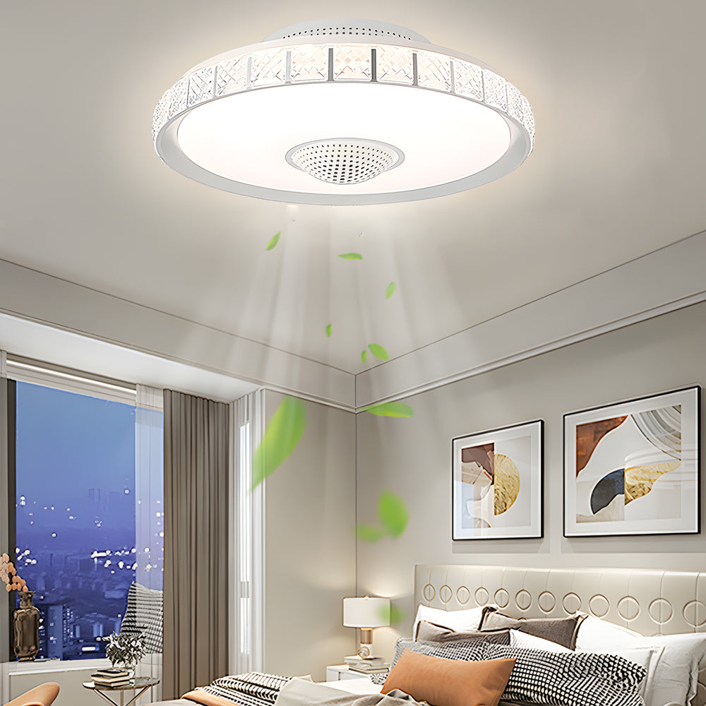 19 69 Bladeless Led Indoor Smart Ceiling Fan With Light And Remote Control