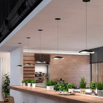 Round 12W Led Nordic Chandelier Pendant Light