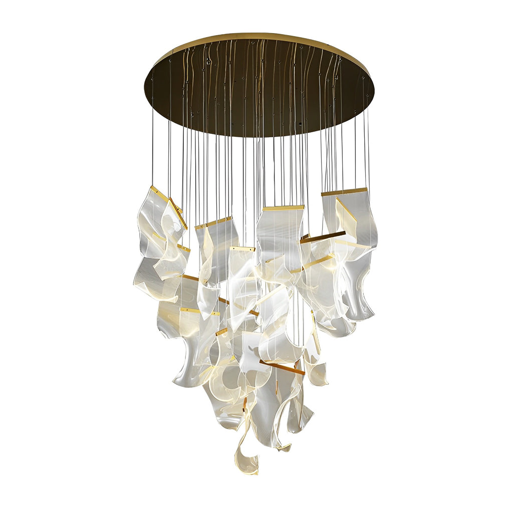 Irregular Curl Led Nordic Chandelier Ha084765