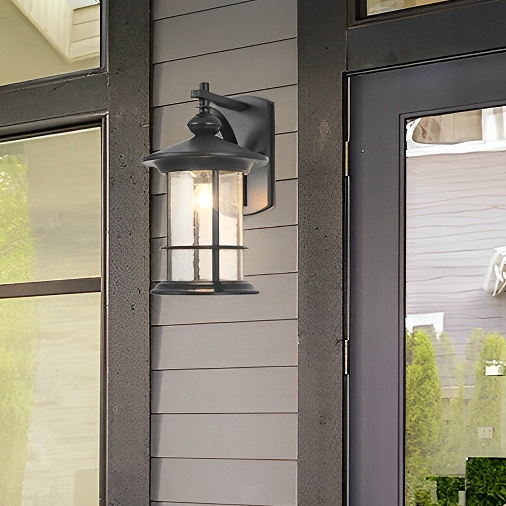 Retro Black American Garden Wall Lamp Ha076234