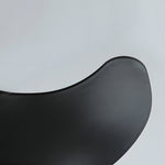 31 In Black Round Acrylic Ceiling Fan With Light And Remote 3 Blades