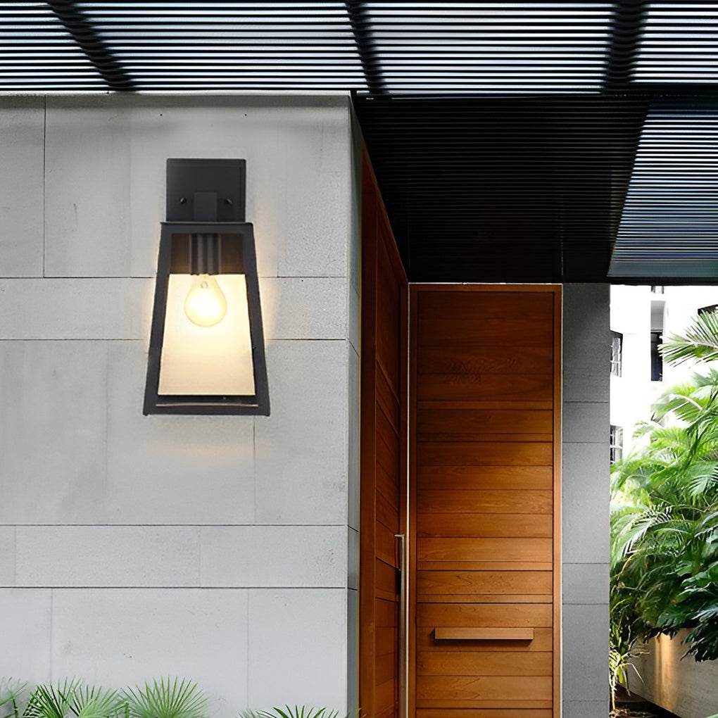 Trapezoidal Waterproof Led Vintage Outdoor Wall Light Wall Sconce Lighting