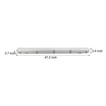 47 Inch Led White Vapor Tight Fixture Flush Mount Ceiling Light 3000K 5000K 6500K