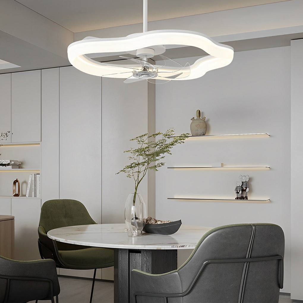 Circular Mute Ceiling Fans With Remote Li002496