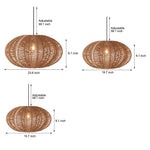 Retro Lantern Hemp Ropes Hardware Japanese Wabi Sabi Style Chandelier