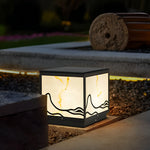 Mountain Scenery Solar Solar Post Caps Lights Li002268