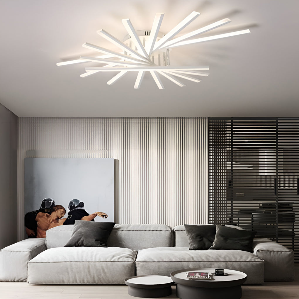 Creative Strip Stepless Dimming Led Chandelier Li002021