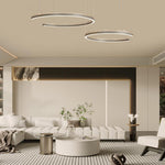 Modern Circular 2 3 Light C Shape Suspension Ceiling Lamp