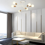 Elegant 6 Light Flush Mount Light E26 E27 22 Dia