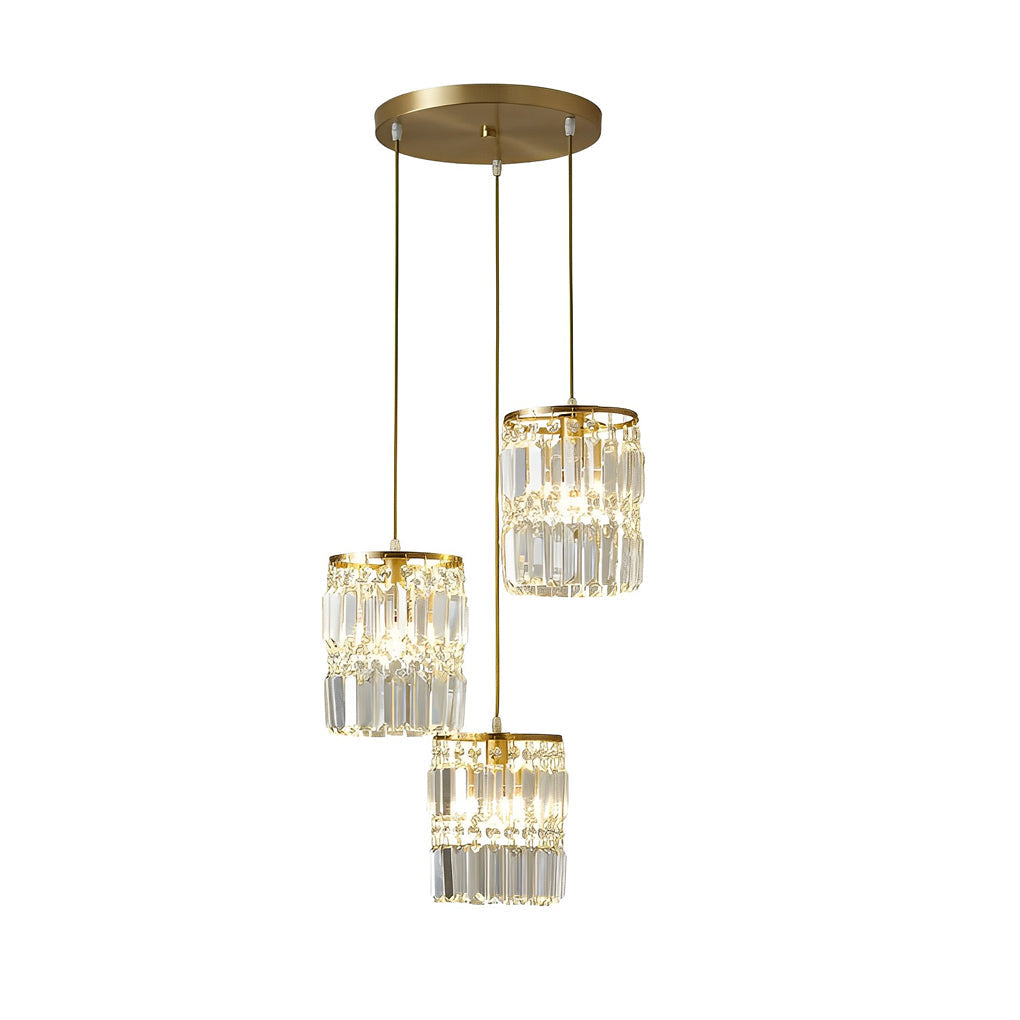 Cylindrical Crystal Shade Hanging Light Li002465