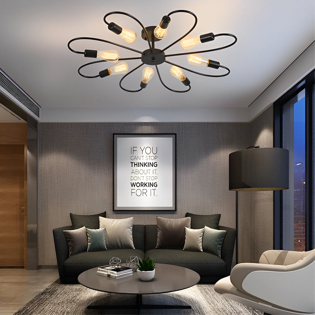 Simple Flower Ceiling Lights Fixture Ha097939