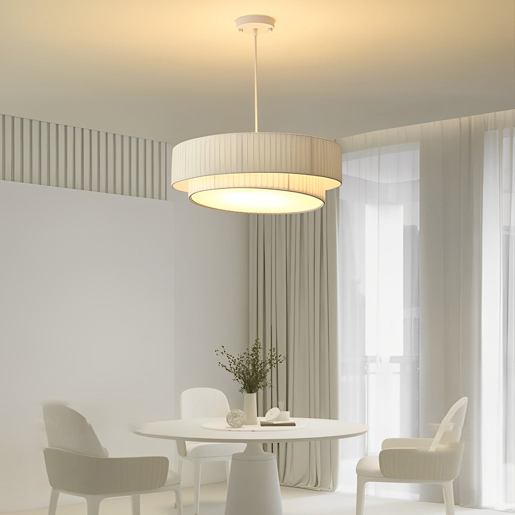 Double Layer Drum Nordic Pendant Light Ha083930